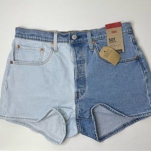 Levi's® 501™ NWT Women’s Split Color Bleached Original Jean Shorts sz 30‎ or 10